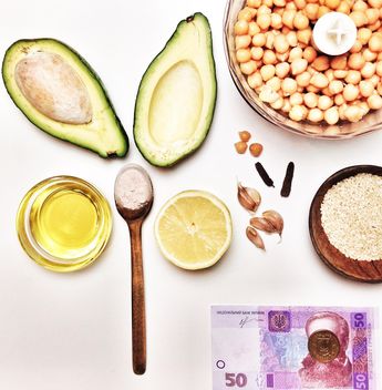 Ingredients for avocado hummus - Free image #198969